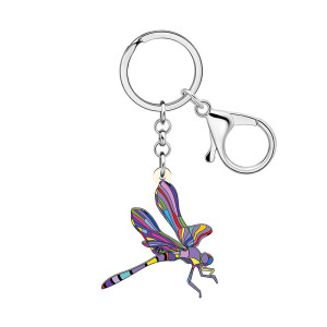 Enamel Dragonfly Keychain | 6 Colors | Cute Gift | 1001bees