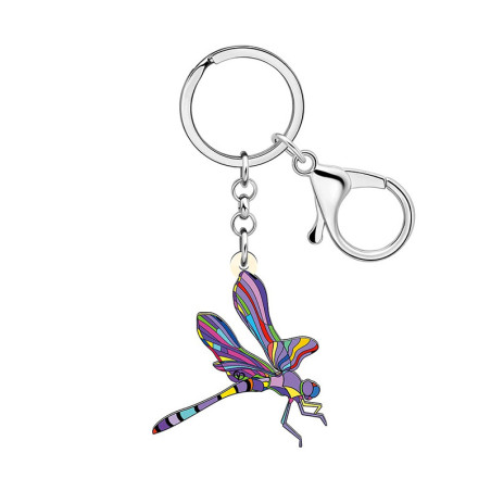 Enamel Dragonfly Keychain | 6 Colors | Cute Gift | 1001bees