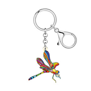 Enamel Dragonfly Keychain | 6 Colors | Cute Gift | 1001bees