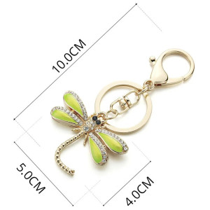 Colorful Enamel Dragonfly Keychain | Cute Gift | 1001bees.com
