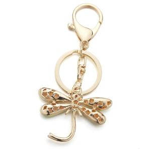 Colorful Enamel Dragonfly Keychain | Cute Gift | 1001bees.com