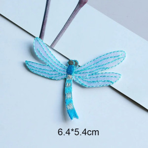 Cute Dragonfly Embroidered Iron-On Patch | Gift Idea | 1001bees