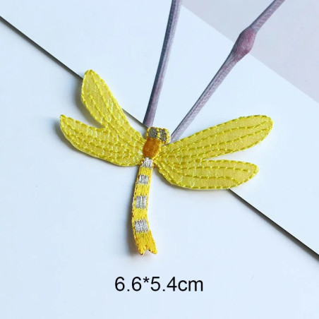 Cute Dragonfly Embroidered Iron-On Patch | Gift Idea | 1001bees