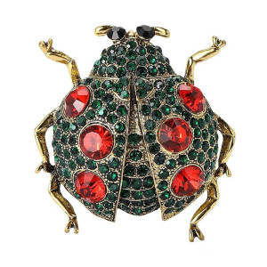 Vibrant Ladybug Brooch | Cute Insect Jewelry Gift for Women