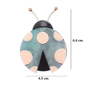 Cute Pastel Ladybug Brooch Pin | Unique Jewelry Gift