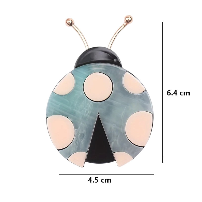 Cute Pastel Ladybug Brooch Pin | Unique Jewelry Gift