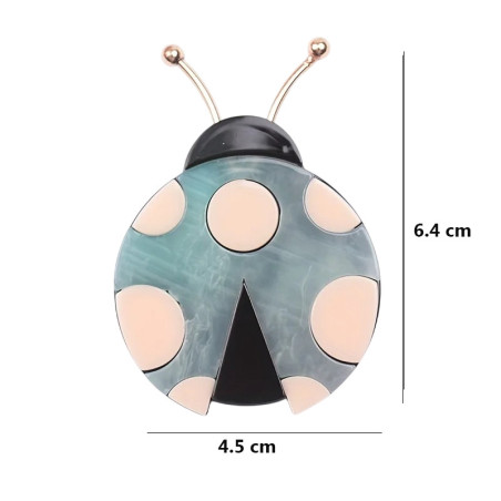 Cute Pastel Ladybug Brooch Pin | Unique Jewelry Gift