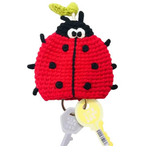 Handmade Crochet Ladybug Keychain – Cute & Unique Gift Idea