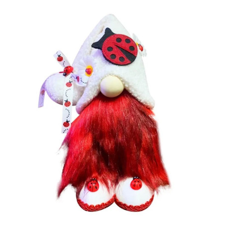 Cute Ladybug Gnome | Handmade Spring & Good Luck Decor