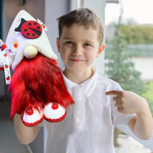 Cute Ladybug Gnome | Handmade Spring & Good Luck Decor