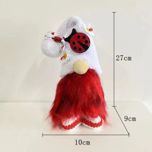 Cute Ladybug Gnome | Handmade Spring & Good Luck Decor