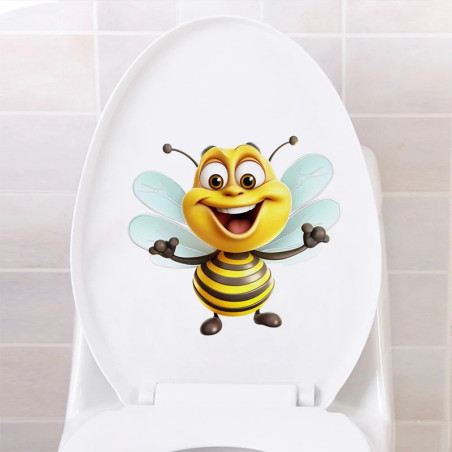Cute Sparkling Bee Sticker | Durable PVC Vinyl Decal