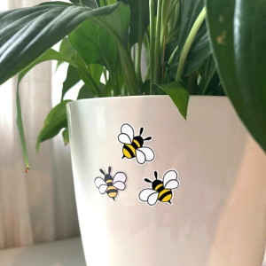Cute Mini Bee Stickers | Sheet of 70 | Unique Gift Idea