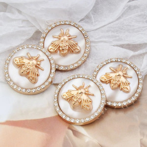 Imperial Bee Buttons | Set of 6 Cute & Elegant Buttons