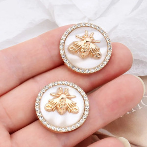 Imperial Bee Buttons | Set of 6 Cute & Elegant Buttons