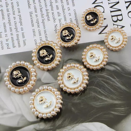 Vintage 'Imperial Rose' Sewing Buttons | Unique Gift for Crafters
