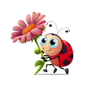 Cute Ladybug "Sweet Forager" Sticker | Unique Vinyl Decal