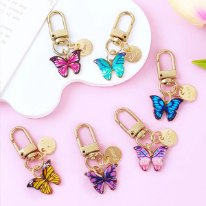 Cute Enamel Butterfly Keychain | Unique Gift for Her | 1001Bees