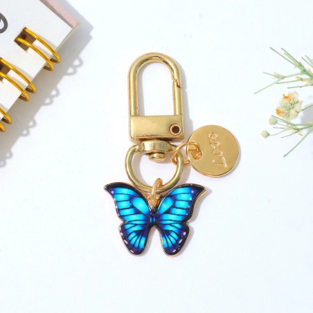 Cute Enamel Butterfly Keychain | Unique Gift for Her | 1001Bees
