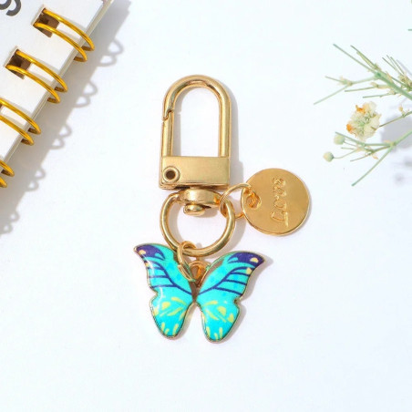 Cute Enamel Butterfly Keychain | Unique Gift for Her | 1001Bees