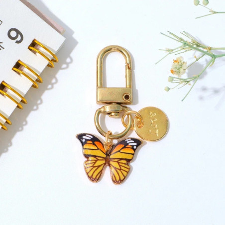 Cute Enamel Butterfly Keychain | Unique Gift for Her | 1001Bees