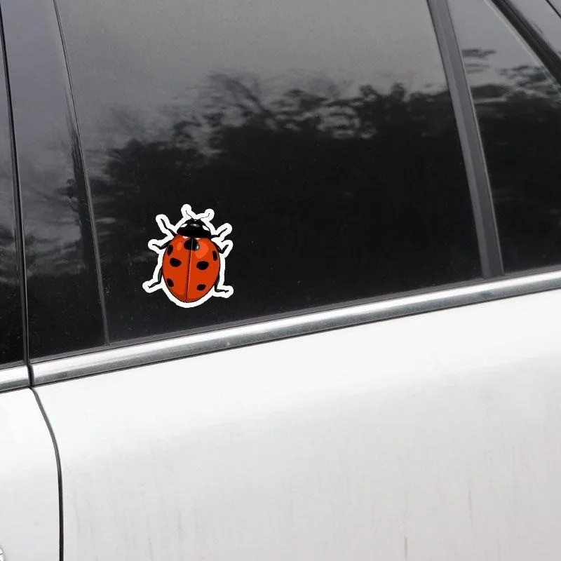Cute Lucky Ladybug Decal | Waterproof Vinyl Sticker for Laptops
