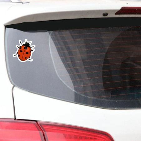 Cute Lucky Ladybug Decal | Waterproof Vinyl Sticker for Laptops
