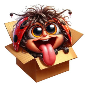 Funny Surprise Ladybug Sticker | Cute & Unique Gift Idea