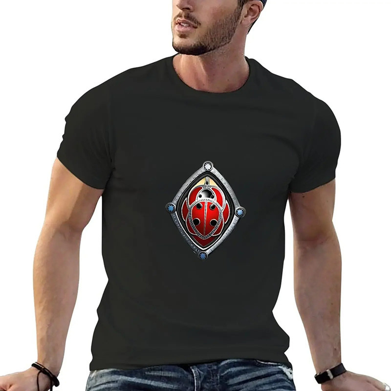 Men's Ladybug T-Shirt 'Protective Crest' | Unique Gift Tee
