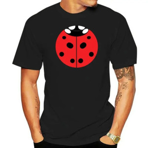 Good Luck Ladybug T-Shirt | Cute Nature Graphic Tee for Men