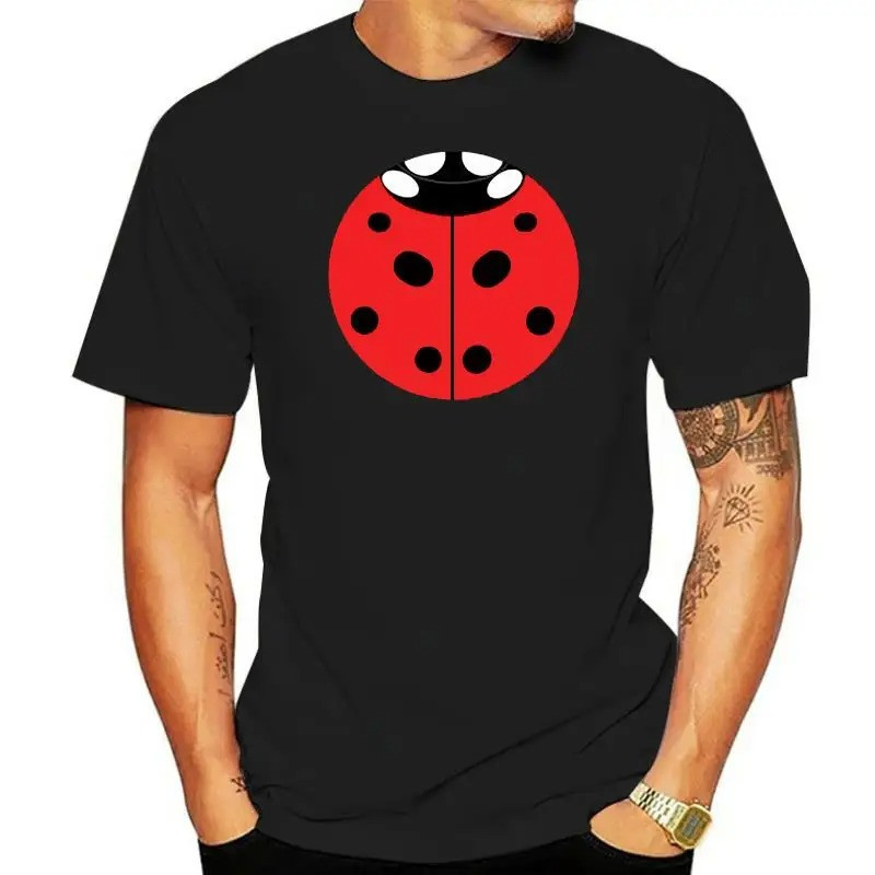 Good Luck Ladybug T-Shirt | Cute Nature Graphic Tee for Men