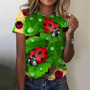 Cute 'Enchanted Garden' Ladybug T-Shirt | Nature Lover Gift