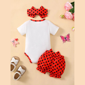 Cute Ladybug Baby Romper | 2-Piece Outfit with Headband