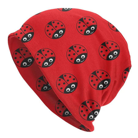 Cute Smiling Ladybug Beanie | Warm & Funny Winter Hat Gift