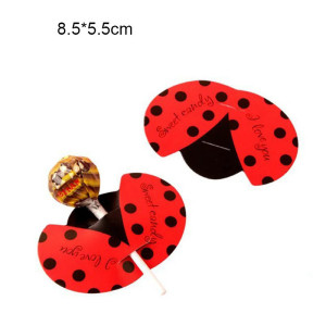 Cute Ladybug Lollipop Holder | Party Favor Gift | 20 or 50 Pcs