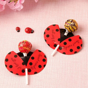 Cute Ladybug Lollipop Holder | Party Favor Gift | 20 or 50 Pcs