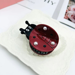 Cute Ladybug Hair Clip | Unique Cellulose Acetate Hair Claw