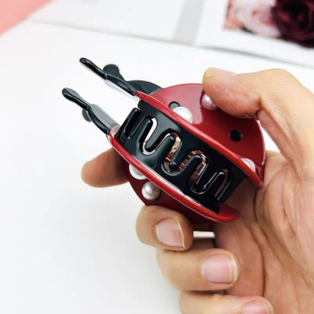 Cute Ladybug Hair Clip | Unique Cellulose Acetate Hair Claw