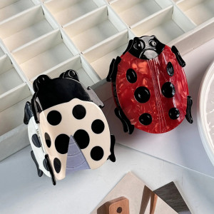 Large Ladybug Hair Claw Clip | Cute Acetate Hair Accessory