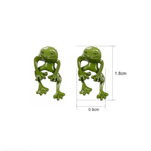 Funny 3D Frog Earrings | Unique Gift for Women & Nature Lovers