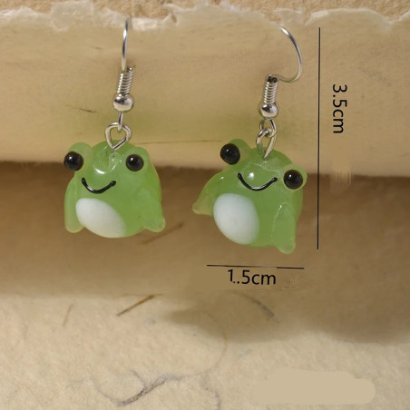Forest Whisper Frog Earrings | Cute Gift for Nature Lovers