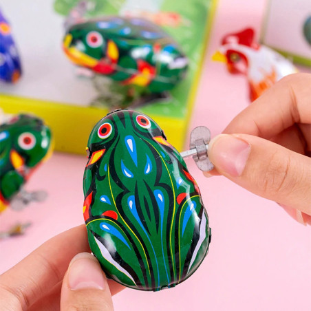 Wind-Up Jumping Frog | Cute Vintage Toy & Funny Gift Idea