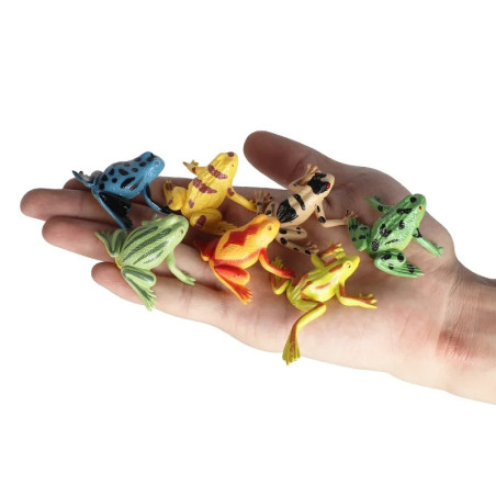12 Realistic Mini Frog Figurines | Cute Educational Toy Gift
