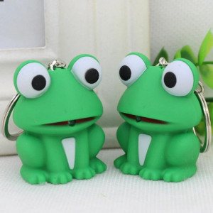 Funny Light-Up Croaking Frog Keychain | Cute Gift Idea