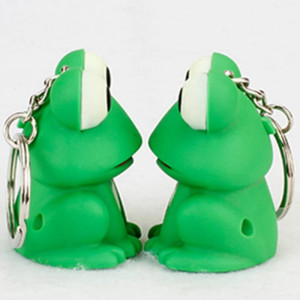 Funny Light-Up Croaking Frog Keychain | Cute Gift Idea