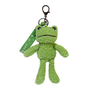 Cute Frog Plush Keychain 'Cuddly Companion' – Soft & Cozy Gift