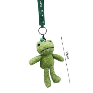 Cute Frog Plush Keychain 'Cuddly Companion' – Soft & Cozy Gift