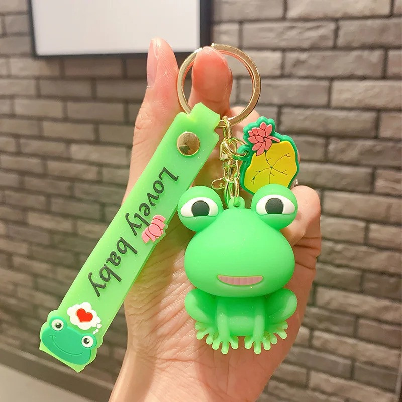 Happy Glow Frog Keychain – Cute & Funny Silicone Gift Idea
