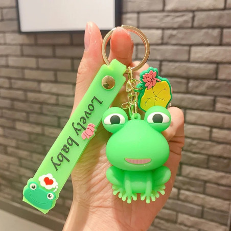 Happy Glow Frog Keychain – Cute & Funny Silicone Gift Idea