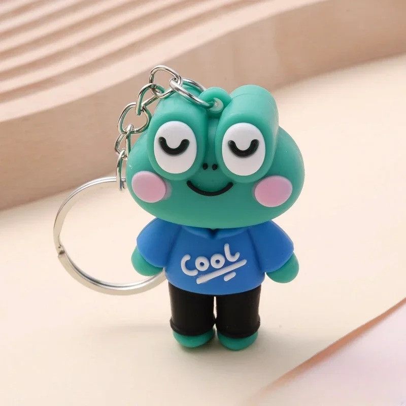 Cool Attitude Frog Keychain – Cute & Funny Gift Accessory